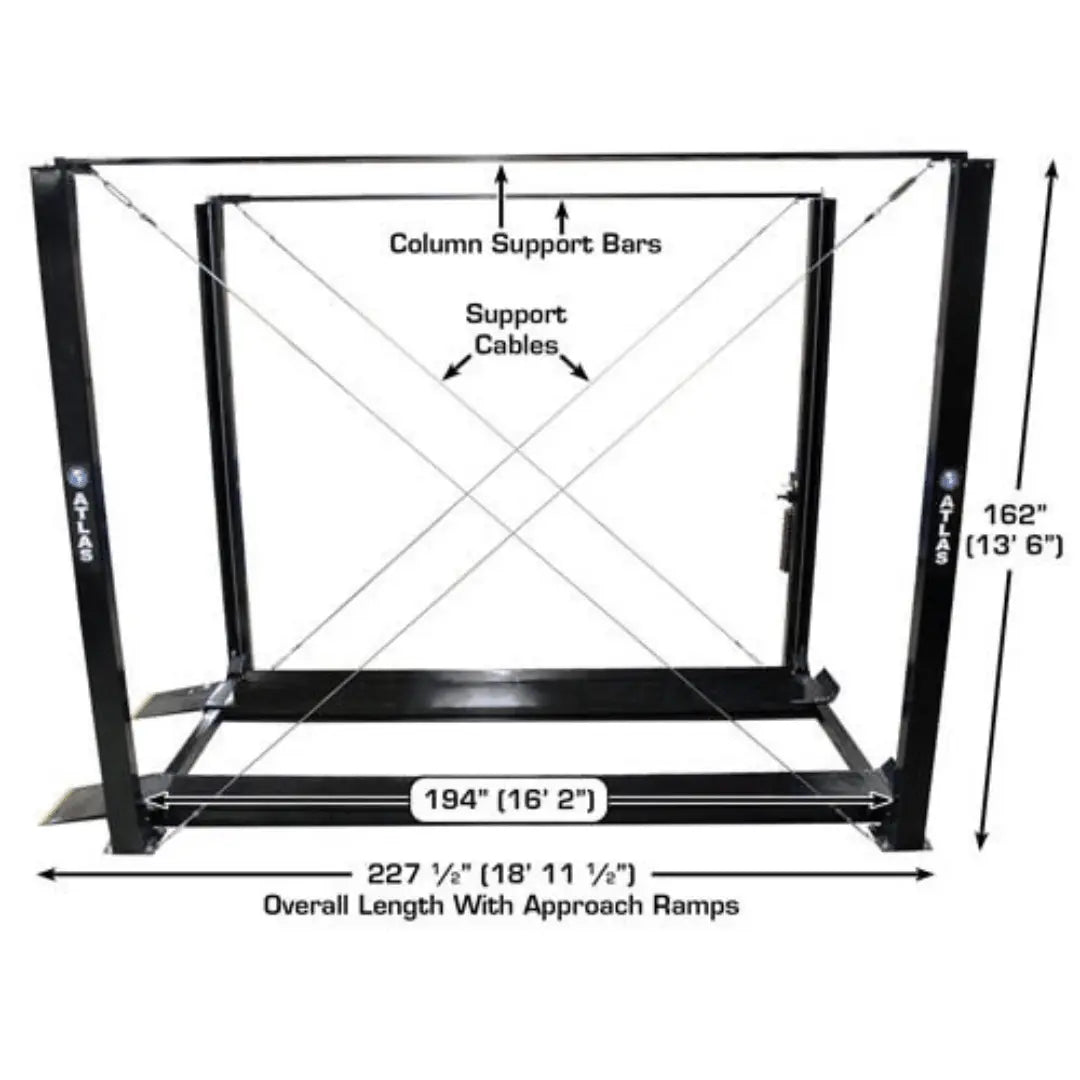 Atlas Garage PRO7000ST Super Tall 7,000 lb. Capacity 4-Post Lift