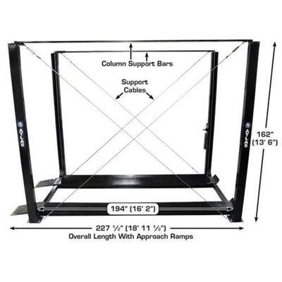 Atlas Garage PRO7000ST Super Tall 7,000 lb. Capacity 4-Post Lift