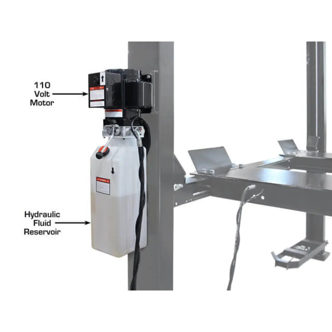 Atlas ALI Certified APEX9 4-Post Lift + RJ6 Rolling Bridge Jack Combo
