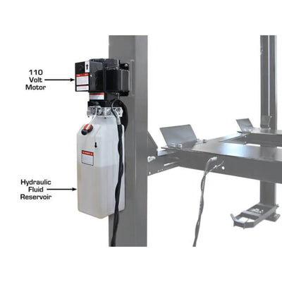 Atlas ALI Certified APEX9 4-Post Lift + RJ6 Rolling Bridge Jack Combo