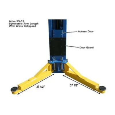 Atlas PV12PX Commercial Grade Overhead 12,000 lb. Capacity 2-Post Auitomotive Lift
