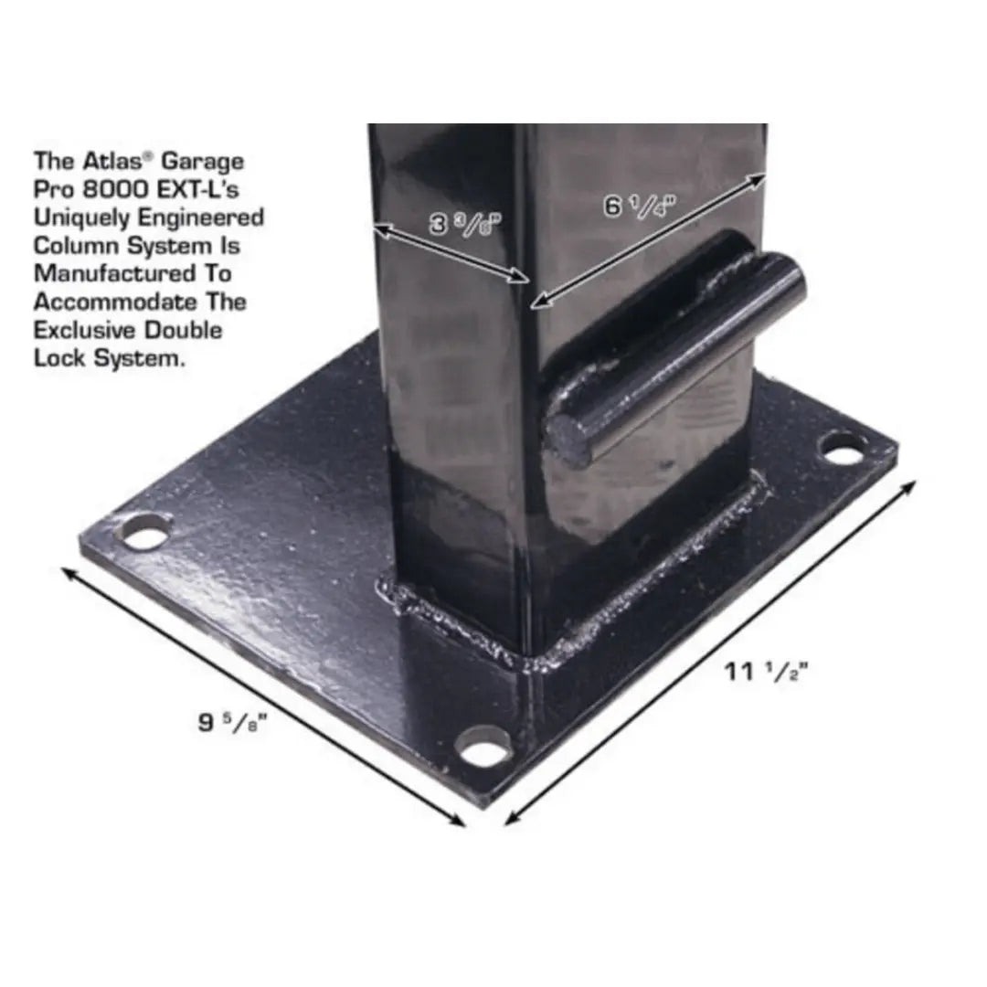 Atlas Garage PRO8000EXT-L 4 Post Lift + RJ35 Sliding Jack Combo
