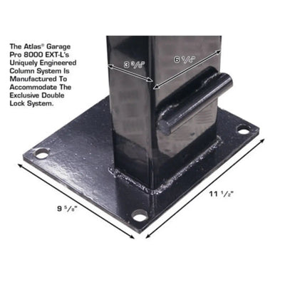 Atlas Garage PRO8000EXT-L 4 Post Lift + RJ35 Sliding Jack Combo
