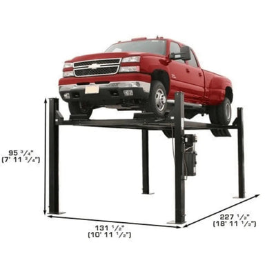 Atlas Garage Extra Tall/Extra Wide Portable Lift | Heavy Duty 4-Post Lift