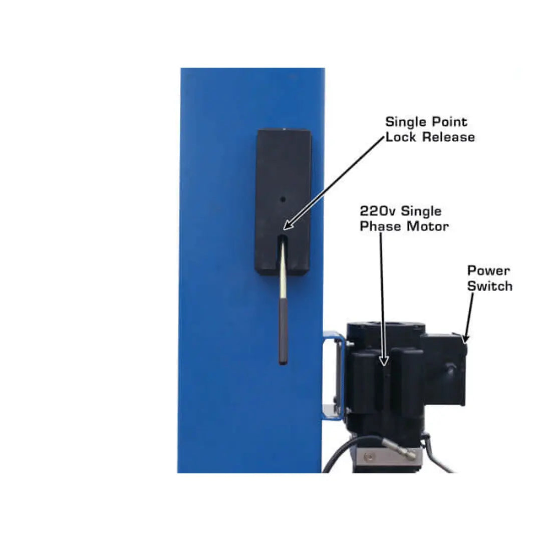 Atlas BP8000 8,000 lb Capacity Baseplate 2 Post Lift