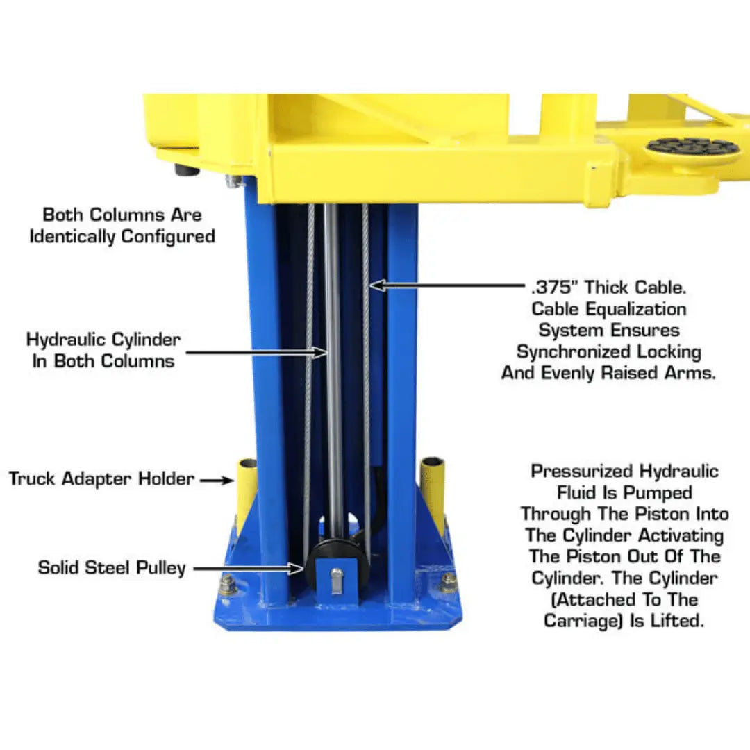 Atlas PRO-9D 9,000 lb 2-Post Overhead Lift