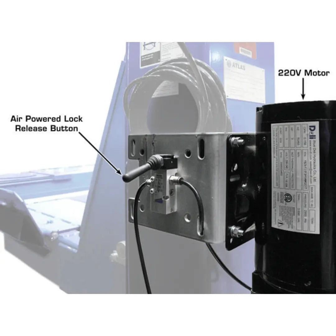Atlas Open Front Alignment Lift + RJ7000 ALI Certified Rolling Jack Combo