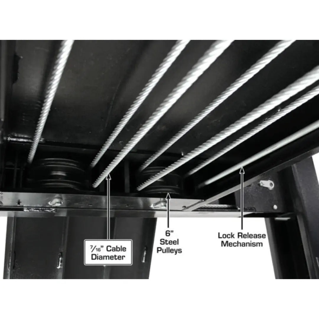 Atlas ALI Certified APEX9 4-Post Lift + RJ6 Rolling Bridge Jack Combo