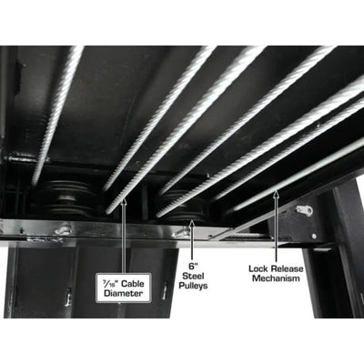 Atlas ALI Certified APEX9 4-Post Lift + RJ6 Rolling Bridge Jack Combo