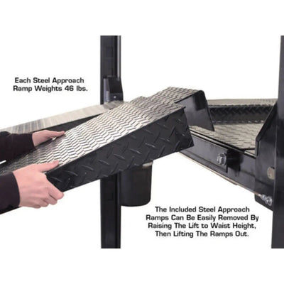 Atlas Garage PRO8000EXT-L 4 Post Lift + RJ35 Sliding Jack Combo
