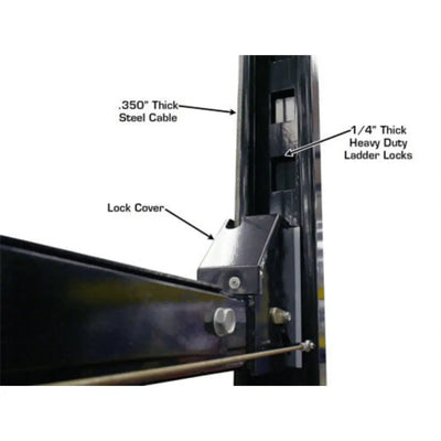 Atlas Garage PRO8000EXT 4 Post Lift + RJ35 Sliding Jacks Combo