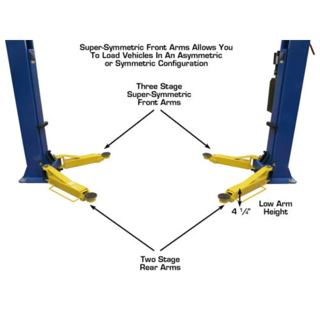 Atlas 9OHSC Overhead 9,000 lb. Capacity 2-Post Lift