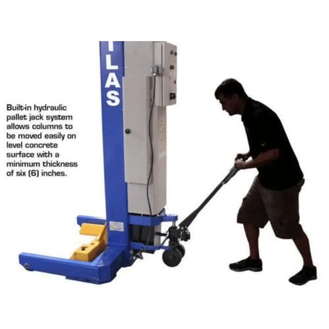 Atlas 74,000 LB. ALI Certified Battery Powered Mobile Column Lift System