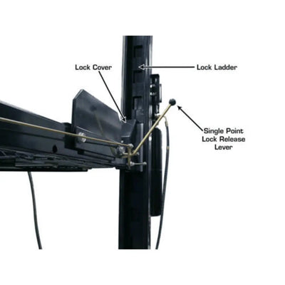 Atlas Garage PRO8000EXT-L 4 Post Lift + RJ35 Sliding Jack Combo