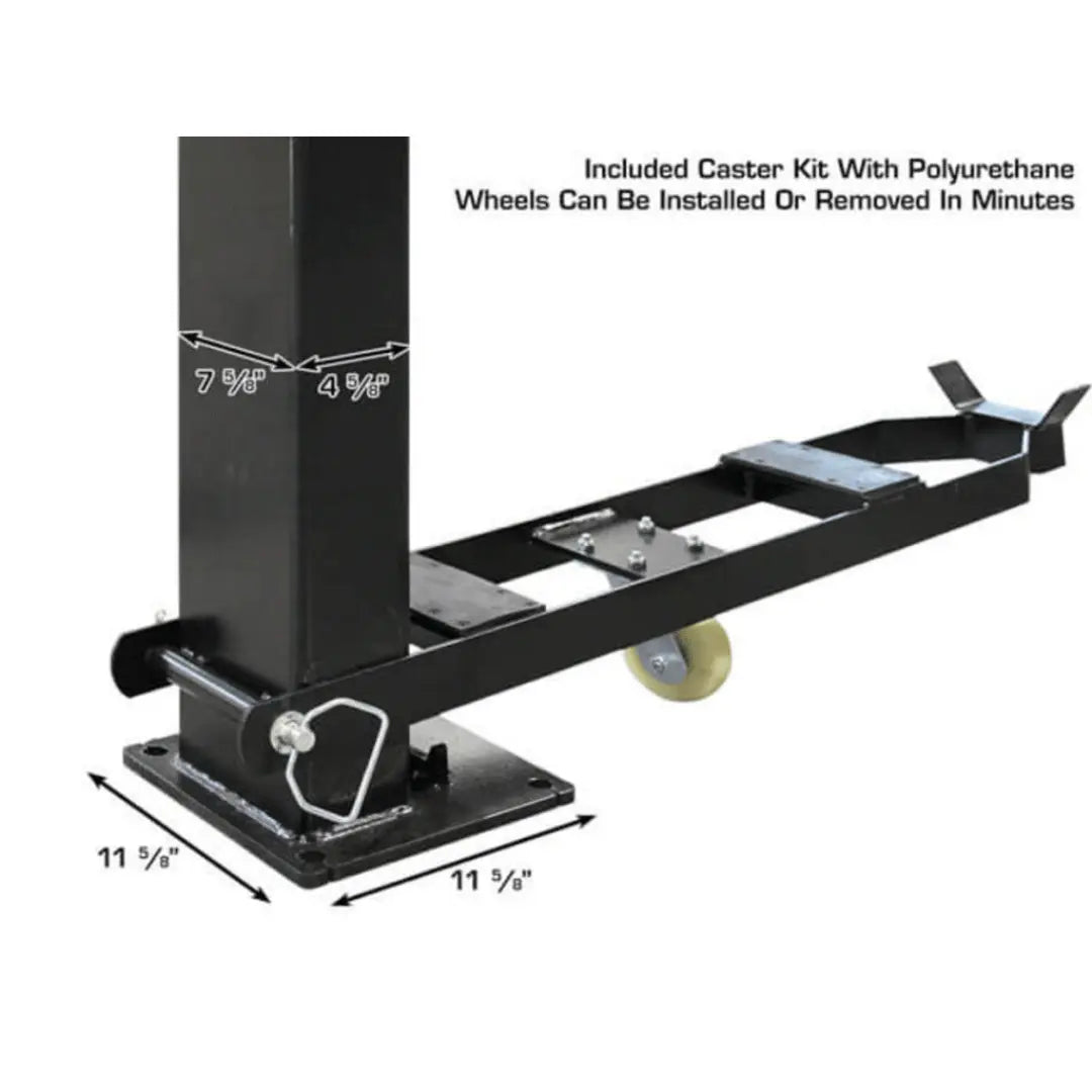 Atlas ALI Certified APEX9 4-Post Lift + RJ6 Rolling Bridge Jack Combo