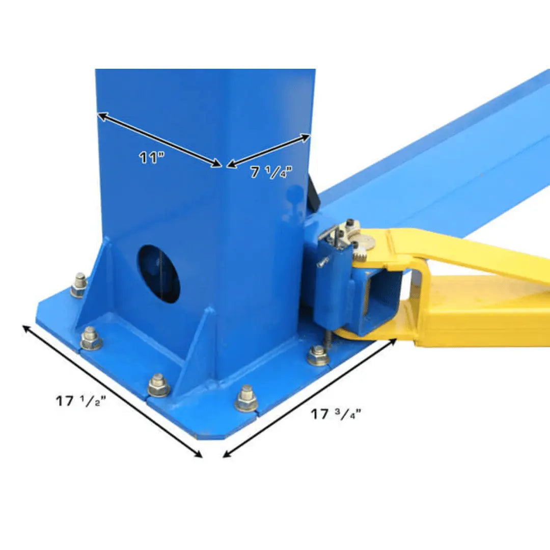 Atlas BP8000 2 Post Car Lift + Lawn Mower Adapter Combo