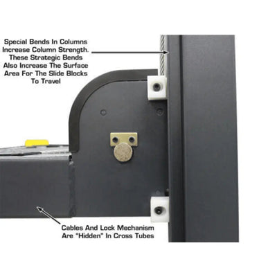 Atlas PREMIUM 408SL 4 Post Lift + RJ35 Sliding Jacks Combo
