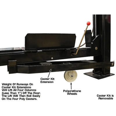 Atlas Garage Extra Tall/Extra Wide Portable Lift | Heavy Duty 4-Post Lift