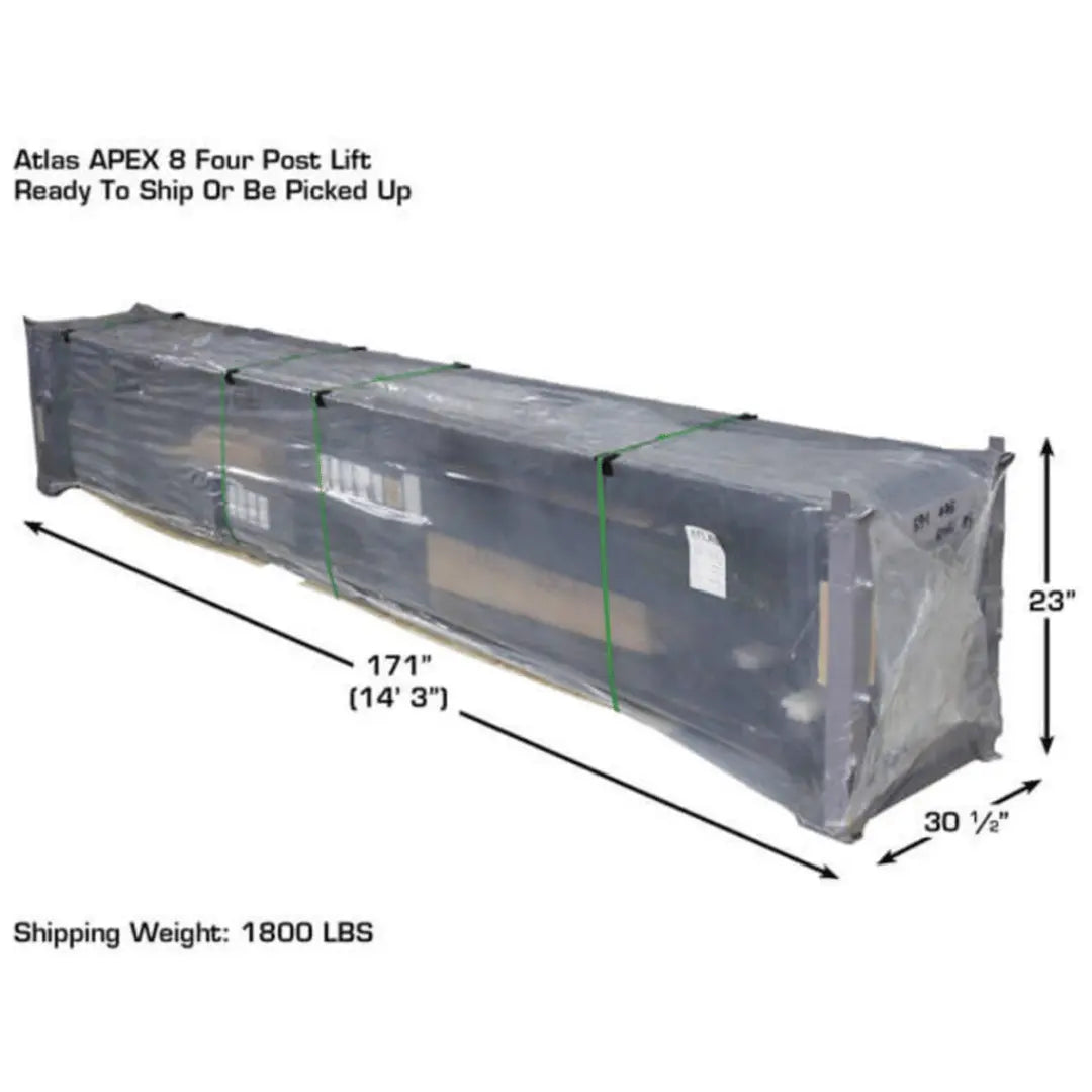 Atlas APEX8 ALI Certified Hobbyist 8,000 lb. Capacity 4-Post Lift