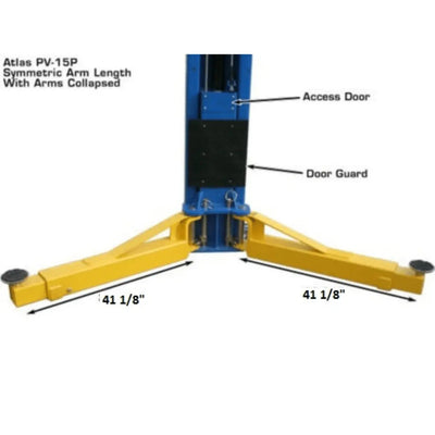 Atlas PV15PX 15,000 lb Overhead 2 Post Lift