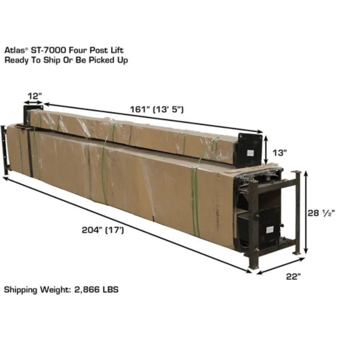 Atlas Garage PRO7000ST Super Tall 7,000 lb. Capacity 4-Post Lift