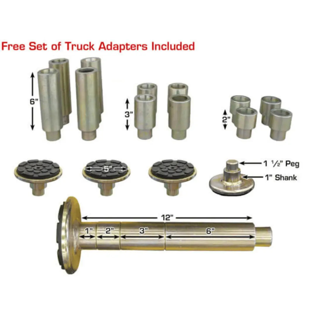 Atlas BP8000 2 Post Car Lift + Lawn Mower Adapter Combo