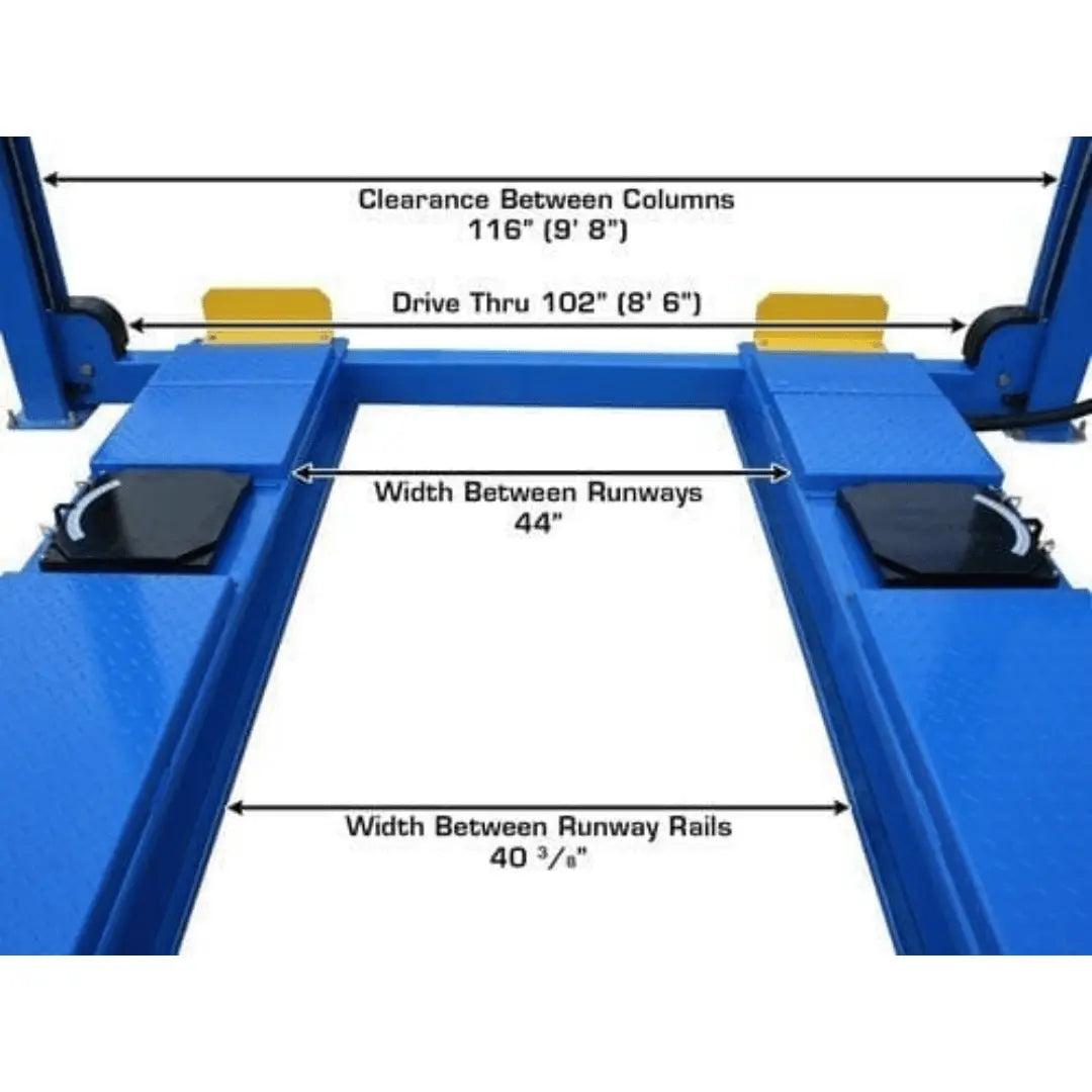 Atlas 414A Alignment Lift + RJ8 Rolling Jacks Combo