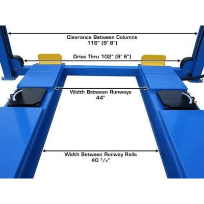 Atlas 414A Alignment Lift + RJ8 Rolling Jacks Combo