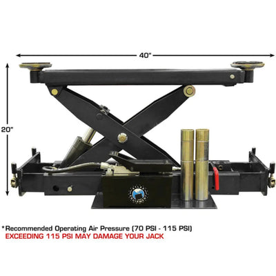 Atlas PX16A Scissor Alignment Lift and RJ8 Rolling Jack Combo