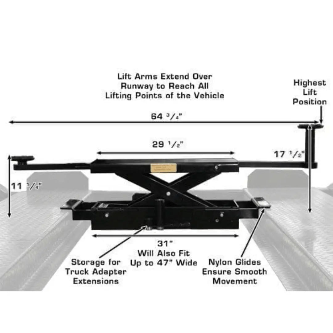 Atlas Garage PRO9000 4 Post Lift + RJ35 Sliding Jacks Combo