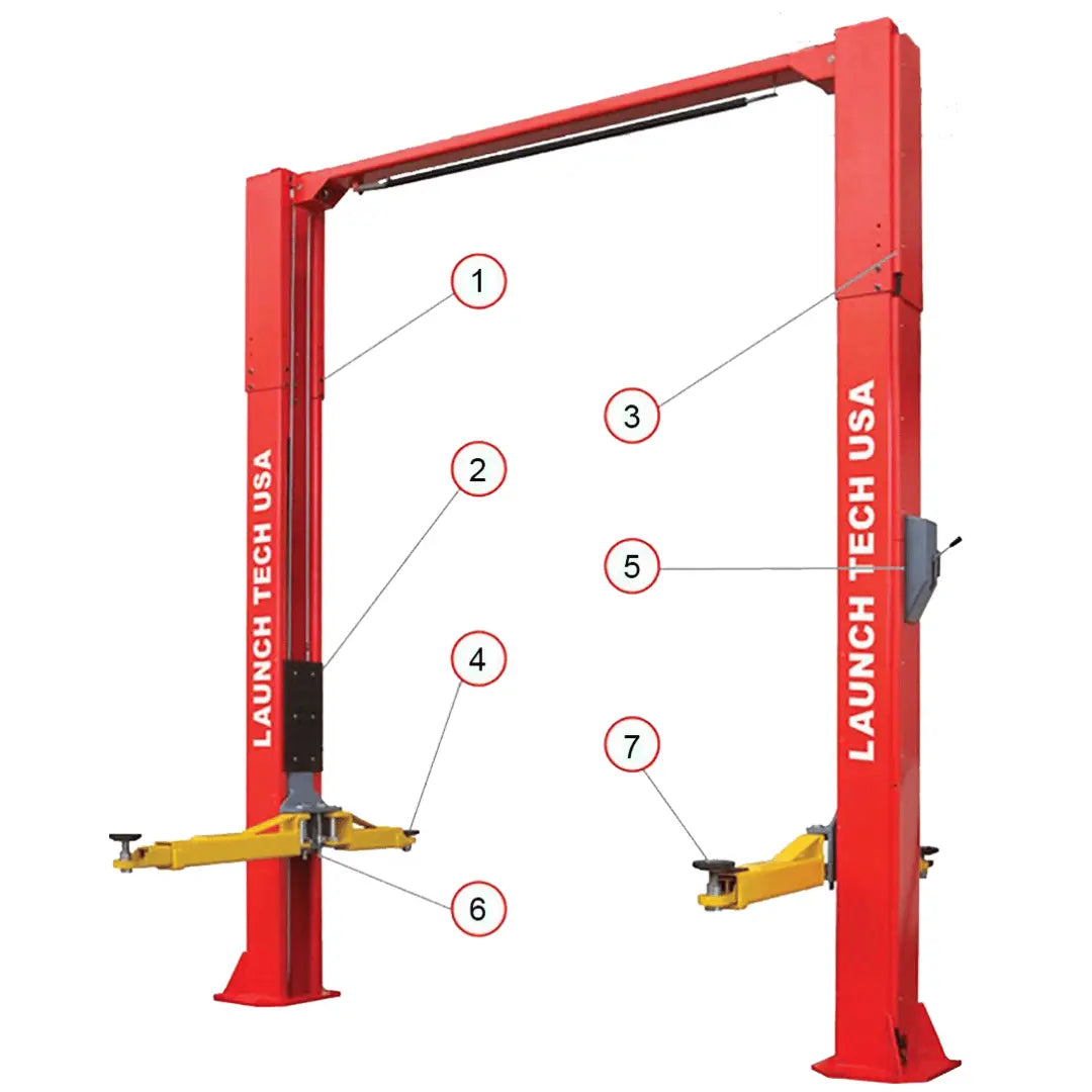 Launch Tech USA – TLT211-AS 11,000 lb 2 Post Clear Floor