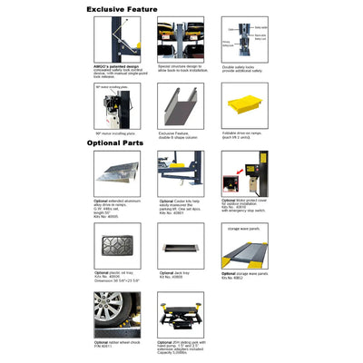 Amgo 407-P 7,000 lb Parking Lift
