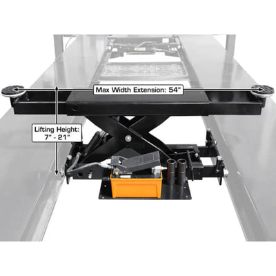Atlas ALI Certified APEX9 4-Post Lift + RJ6 Rolling Bridge Jack Combo