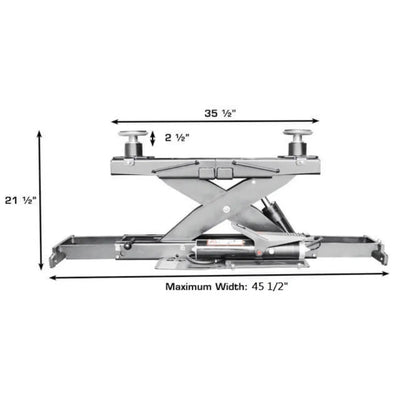 Atlas Platinum PVL14 4-Post Lift + RJ7000 Rolling Bridge Jacks ALI Certified Combo