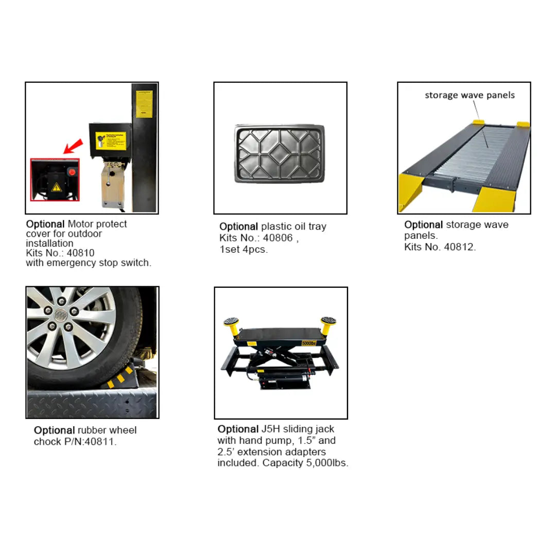 Amgo 409-DP 9,000 Lb Double Parking 4 Post Car Lift