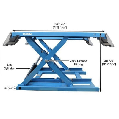 Atlas 7K-Kwik-Bay Portable Mid-Rise Scissor LIft 7,000 lb