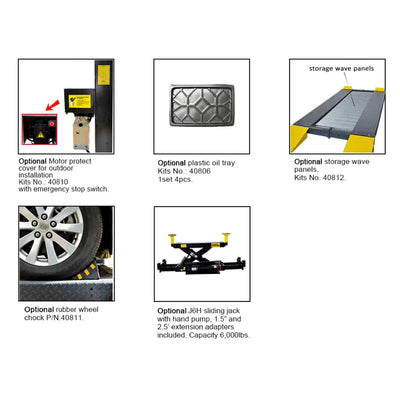 Amgo 409-DPX 9,000 lb Double Parking 4 Post Lift