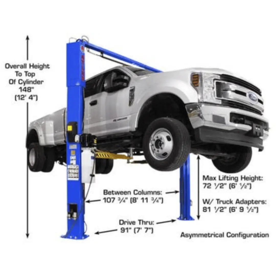 Atlas Platinum PVL10 ALI Certified Commercial Overhead 10,000 lb. Capacity 2 Post Car Lift