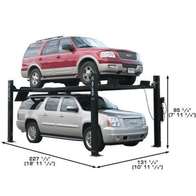 Atlas Garage Extra Tall/Extra Wide Portable Lift | Heavy Duty 4-Post Lift
