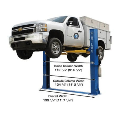 Atlas BP10000X Commercial Grade Baseplate 10,000 lb. Capacity 2-Post Lift