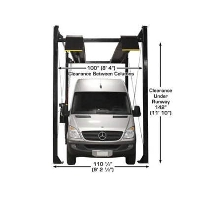Atlas Garage PRO7000ST Super Tall 7,000 lb. Capacity 4-Post Lift