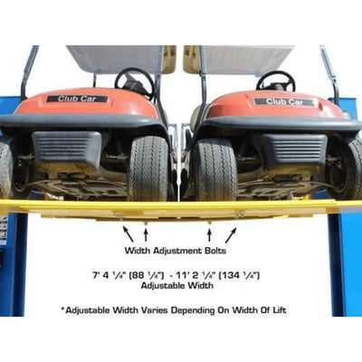 Atlas BP8000 2 Post Car Lift + Lawn Mower Adapter Combo