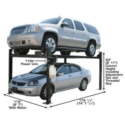 Atlas Garage PRO8000 Portable Hobbyist 8,000 lb. Capacity 4-Post Lift