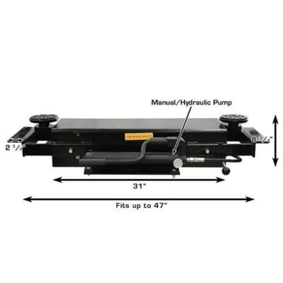 Atlas Garage PRO8000EXT-L 4 Post Lift + RJ35 Sliding Jack Combo