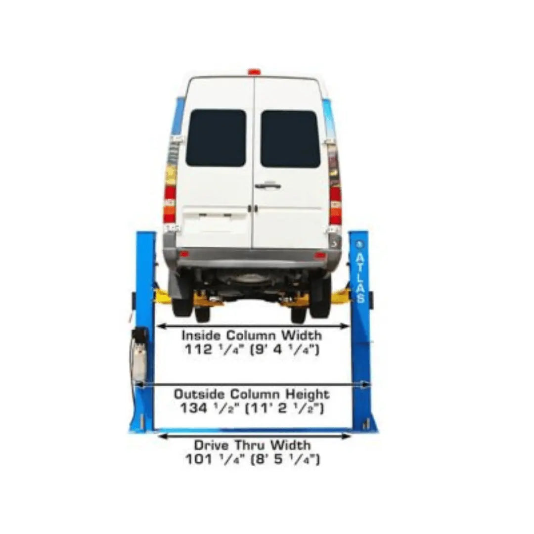 Atlas BP10000X Commercial Grade Baseplate 10,000 lb. Capacity 2-Post Lift