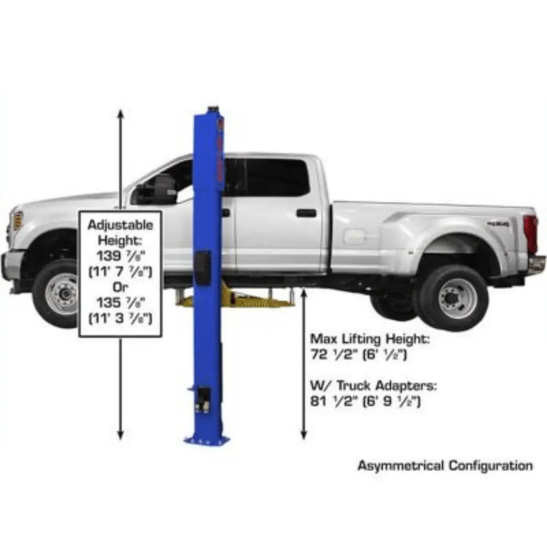 Atlas Platinum PVL10 ALI Certified Commercial Overhead 10,000 lb. Capacity 2 Post Car Lift