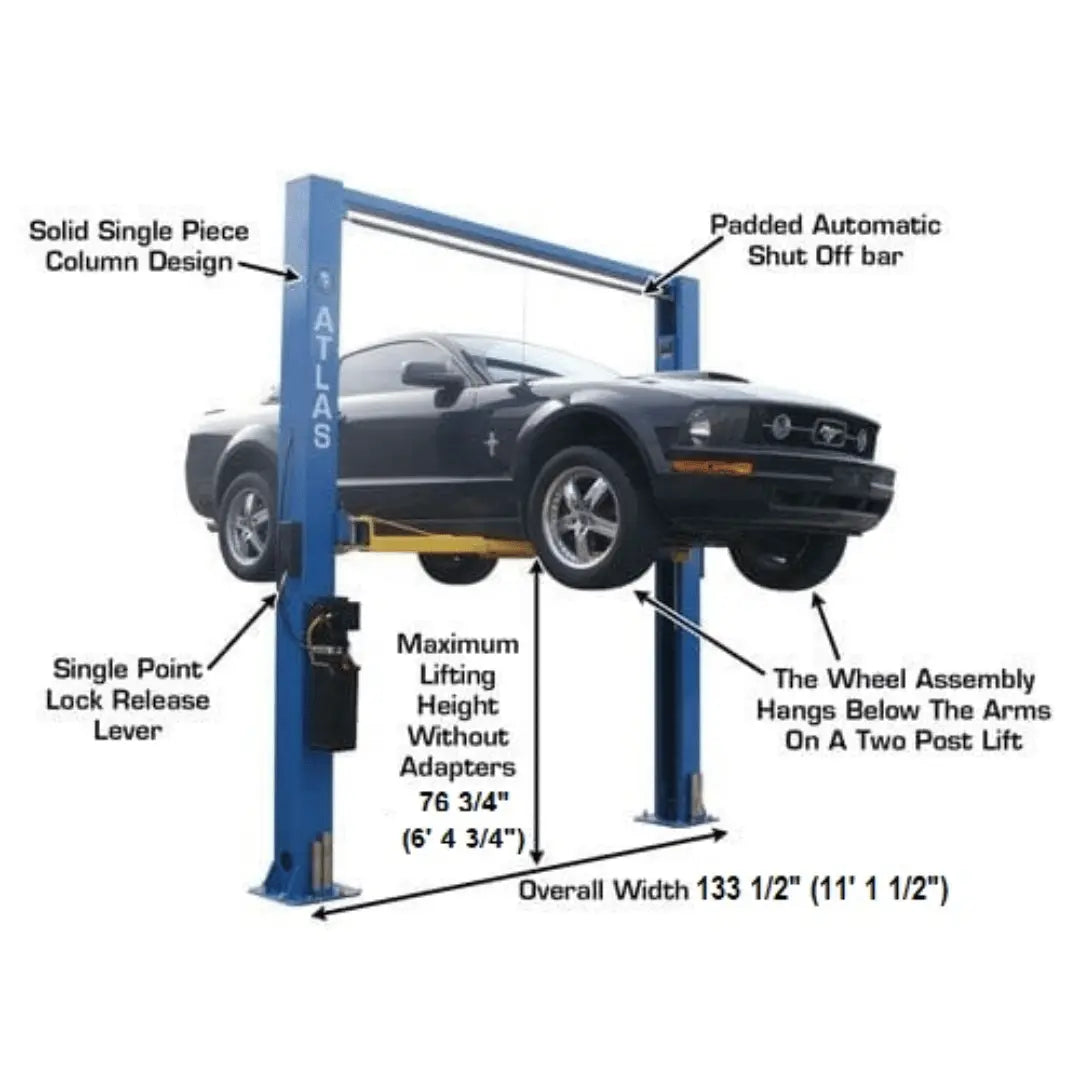Atlas 9OHSC Overhead 9,000 lb. Capacity 2-Post Lift