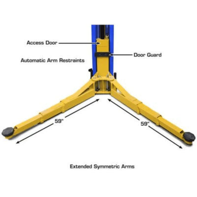 Atlas Platinum PVL12 ALI Certified Commercial Overhead 12,000 lb. Capacity 2-Post Lift