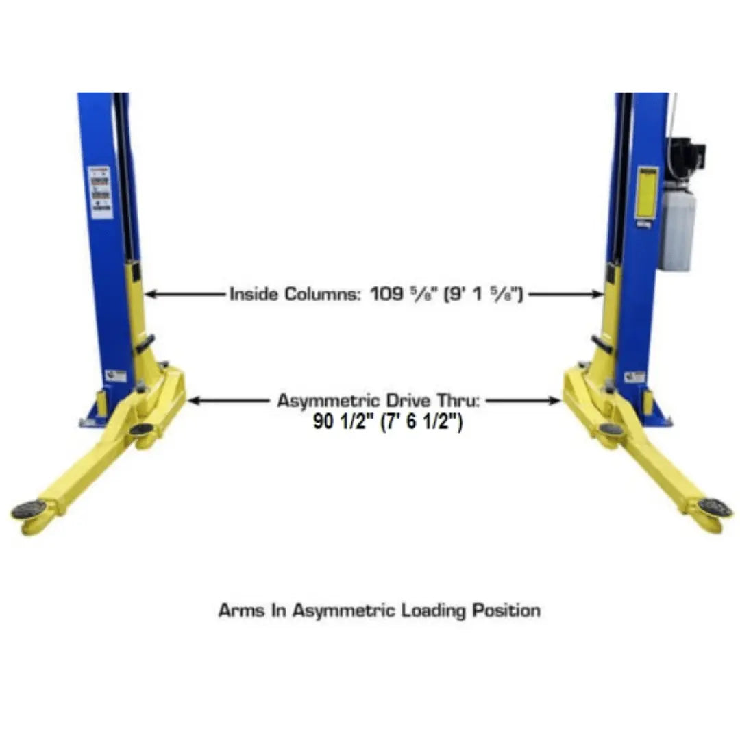 Atlas PRO-9D 9,000 lb 2-Post Overhead Lift