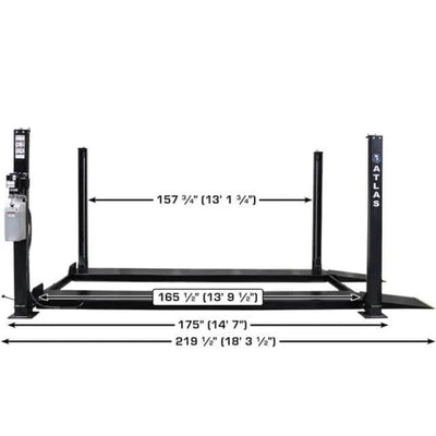 Atlas APEX8 ALI Certified Hobbyist 8,000 lb. Capacity 4-Post Lift